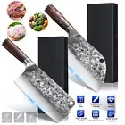 Forged Full Tang Butcher Knife for Meat Cutting High Carbon Serbian Chef Knife