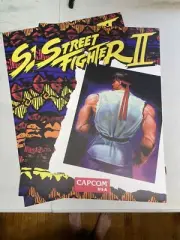 Street Fighter 2 World Warrior Arcade Side Art Decals LAMINATED Cps1 16.75x22”