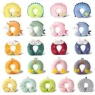 Cartoon U-shaped Nap Pillow Solid Color Flight Neck Pillow