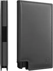 [Ekster] Parliament - Slim Leather Wallet - RFID Blocking - Quick Card Access, Onyx, Modern, (EK3-PAR-ONX)