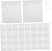 FOYTOKI 100pcs Tea Bath Bag Tea Strainer Tea Bags Tea Infuser for Loose Leaf Tea Strainer Bag Empty Loose Leaf Tea Storage Spice Bags for Cooking Coffee Empty Loose Tea Leaves White Fabric