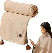 Heated Throws for Women, Washable Heated Shawl, Portable Heated Blanket, Heated Throw Blanket for Women, Safe Heated Blanket, Throw Blanket for Traveling, Heated Blanket for Camping, Warm Shawl for Wo