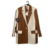 BRAND NEW Sass & Bide No Angel Jacket Tan/Ivory Size L