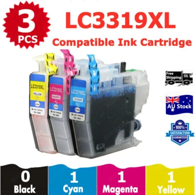 3x Compatible LC3319 XL Colours Ink For Brother MFC J5330dw J6930dw LC3317 HY