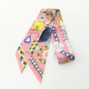 HERMES Twilly Harnais de Coeur Scarf 077