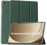[FoneZilla] Tab A9+ Case fits Samsung Tab A9 Plus 11 inch (2023) SM-X210, X215, X216 Smart Cover with Magnetic Sleep/Wake for Galaxy Tab A9+ 11" (Emerald Green)