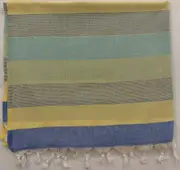 Aqua Perla Estival Turkish Towel Yellow Peshtemal Cotton