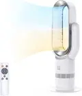 2 in1 Cooler Bladeless Fan 66.5cm Cooling Heating Portable Tower Fans