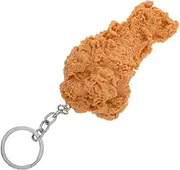 NAMOARLY Realistic Fried Chicken Leg Keychain Cute Imitation Food Pendant for Handbags Purses and Suitcases Adorable Chicken Wing Charm Accessory for Ages