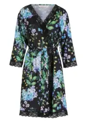 NEW PETER ALEXANDER WOMENS SLINKY GOWN SIZE S FLORAL FORGET ME NOT RRP$109