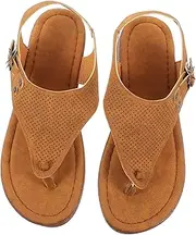 ibasenice 1 Pair Fashionable Sandals for Women Summer Flat Clip Toe Beach Shoes Lightweight Breathable for Casual Outings Parties Shopping Travel