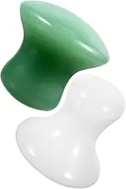 SHERCHPRY 2pcs Mushroom Shaped Tool for Facial and Neck Massage Ergonomic Massager for All Skin Types Gentle and Soothing Scraping Massage Tools for