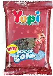 Yupi Iced Cola Bottle Gummy Candy 45 g (Pack of 12)