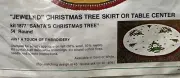 Bucilla "Jeweled" 54" Santa's Christmas Tree skirt/table topper kit 1877 WHITE