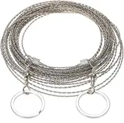 Generic Wire Saw 10m - Portable Outdoor Survival Tool Kit - Manual Saw for Wood & Plastic - Stainless Steel Blade - 1.5cm x 17cm x 1.5cm