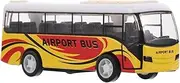 Abaodam Die Cast Bus for Pull Back Vehicles Unique Airport Design for Party Favors Goodie Bags and Fillers for Boys