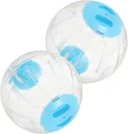 COSMEVIVI 2pcs Transparent Hamster Exercise Ball for Pets for Dwarf Hamsters Guinea Pigs Gerbils Encourages Activity Health Compact Lightweight Design