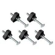 5 Pack M8 T Track Bolts Knob Kit 4 Inch T Slot Bolts with Washers T Track7902