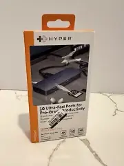 Hyper - HyperDrive Next 10 Port USB-C Hub- MacBook/PC - Black