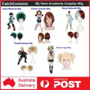 Anime My Hero Academia Deku Izuku Midoriya Ochako Uraraka Bakugo Cosplay Wig