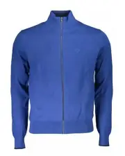 North Sails Knit Cardigan ZipUp Sweater Men Blue