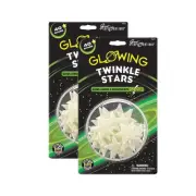 2x Great Explorations Glowing Twinkle Stars Pretend Glow in The Dark Kids 5+ Toy