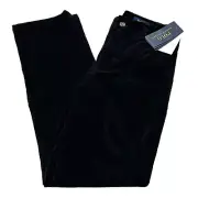 NWT Polo Ralph Lauren Pants 14 Dark Blue Corduroy Low Rise Micro Cord Stretch