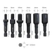 CrMo For Insert Nuts or Hanger Bolt Socket Adapter Set for M6 M8 M10 Pieces