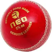 R-MAX Cricket Ball Leather, Red Neo-A Leather Cricket Ball (4 Part Ball, Pack of 1)
