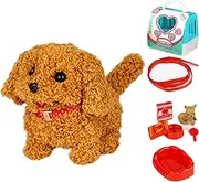 Robot Dog, Realistic Robot Puppy, Interactive Plush Pet, Walking, Barking & Tail Wagging, Electronic Stuffed Animal, for Kids & Adults, Safe & Resistant Design, Ideal for All, 1-Pack