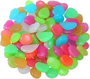 Levemolo Glow Dark Garden Pebbles Rocks for Fish Tank Stone Fish Tank Stone Pebbles Stones Rocks for Aquarium Decor