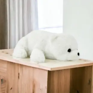 【娃娃出沒】北極熊娃娃 14吋(趴北極熊 35CM 3414006)