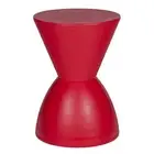 Pangea Home Bongo Modern Polypropylene Plastic Indoor/Outdoor Side Table in Red