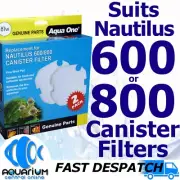 Aqua One Nautilus Canister Filter 600 800 Wool Pad 2 Pack 81W 25081W