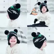 Baby Girl Beanie Fleece Infant Knit Snow Caps Newborn Toddler Winter Gloves Set