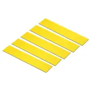 5Pcs 10"x2" Blank Engraving Name Plate Personalized Laser Printing Plate Yellow