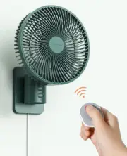 Wall Mounted Oscillating Fan with Remote and Timer,8.5 Inch Small RV Fan with...