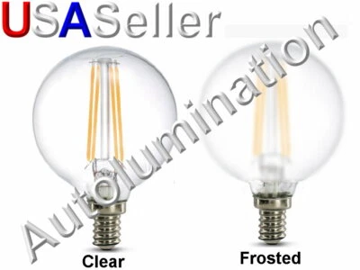 120V LED E12 G16.5 Retro Edison Filament Bulb Candelabra Light Lamp Dimmable