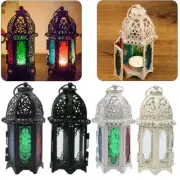 European Vintage Lantern - Moroccan Glass Candle Holder!