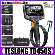 TESLONG 8.5MM Dual Lens Two- Way 210° Articulating Borescope Endoscope Camera