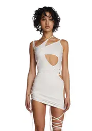 [DARKER WAVS] Echo Cut-Out Mini Dress