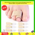 Broken Toe Wraps 6 Pack – Cushioned Hammer Toe Splints & Straightener NEW AU