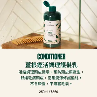 【THE BODY SHOP 美體小舖】薑根鏗活調理洗髮精-250ml 洗髮精 抗屑