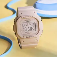 在飛比找ETMall東森購物網優惠-CASIO BABY-G 經典百搭方型電子腕錶-粉色 BGD