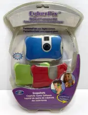 CyberPix Digital Camera Kit w/ Red Blue & Green Faceplates By Cyber Gear - NEW