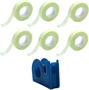MERRYHAPY 1 Grafting Eyelash Tape Eyelash Tapes with Cutter Makeup Tape Eyelash Stapler Kit Fabric Eyelash Green Duct Tape False Lash Applicator Lash Tape Blue Non-Woven Fabric