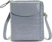 Labymos Women Phone Bag with Shoulder Strap PU Wallet Clutch Bag