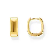 Buy Hoop earrings in angular shape mini gold by Thomas Sabo online - THOMAS SABO Australia