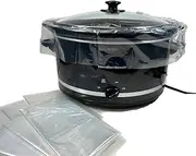 [Regency Wraps] Slow Cooker Saver, Time Saving, Non-Stick Liners for Easy Clean Up After Making Stews Soup and Meat, Store and Reheat Food, 20 x 12, Pack of 8
