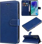 TiHen Compatible for Case Samsung Galaxy S10E, PU Leather Wallet Case Folio Card Holder Magnetic Closure Kickstand Shockproof & 2X Screen Protector-Blue